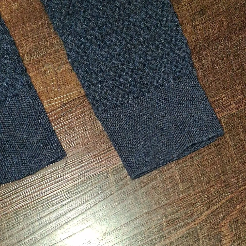 Bruno Magli Black/Merino Wool Sweater with Brown Label